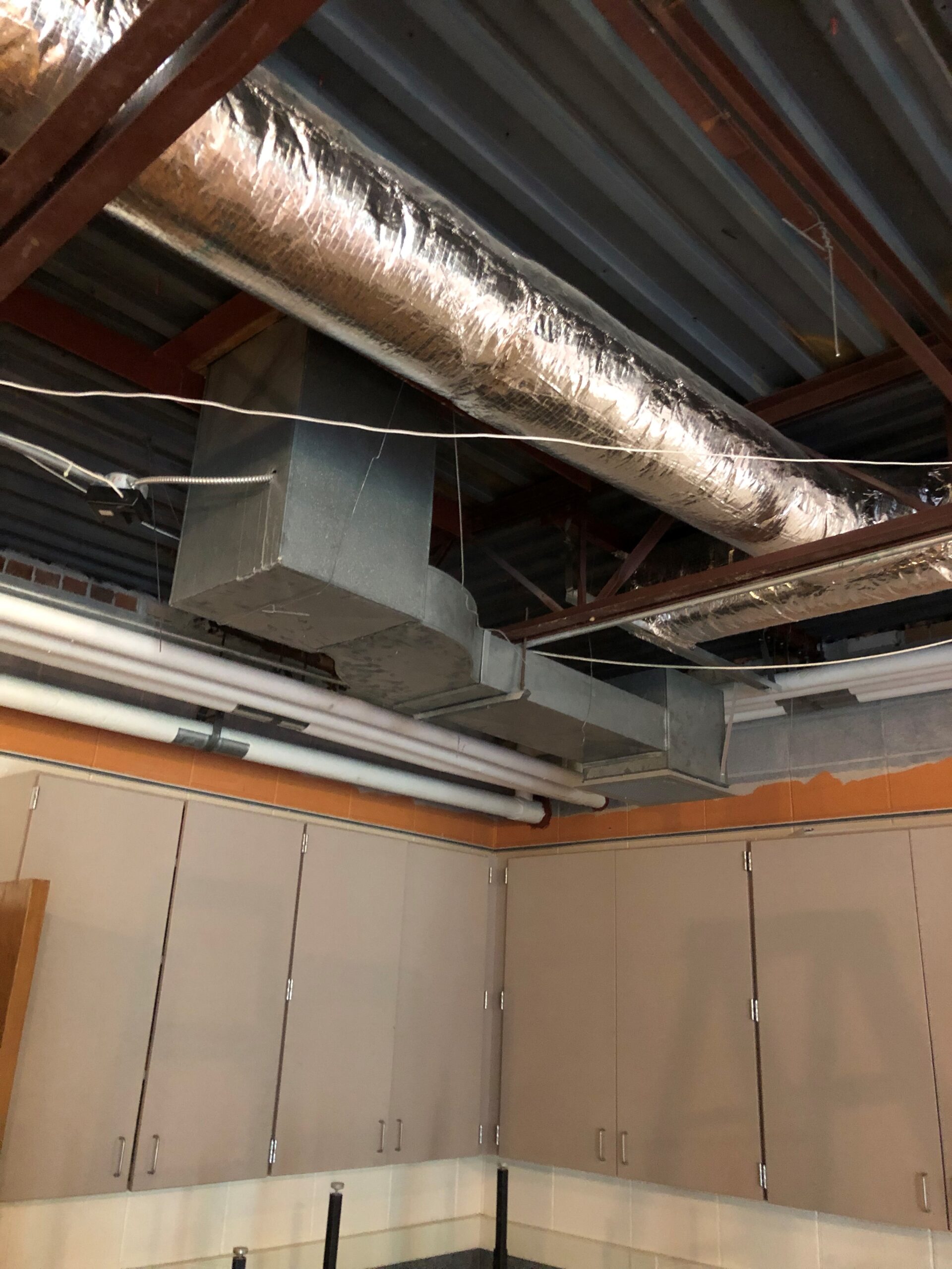 School Mechanical Renovation - duct work