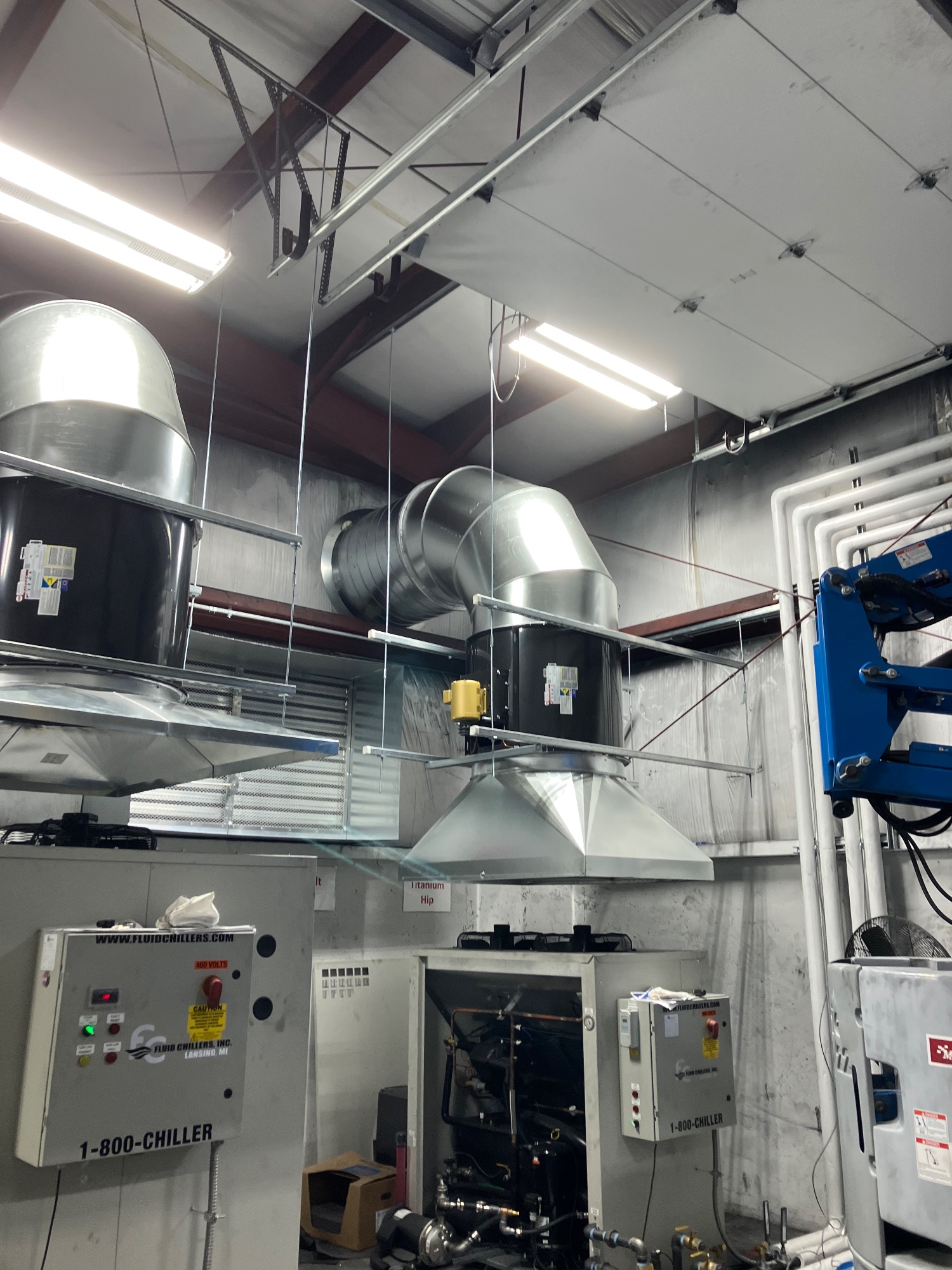 Pleune Service Company delivered chiller piping, fresh air, exhaust, and controls to support efficient operation of two new press systems.